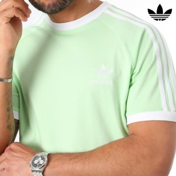 Adidas Originals - Maglietta a 3 strisce IM9391 Verde chiaro