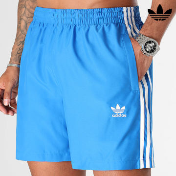 Adidas Originals - IK9194 Pantaloncini da bagno a fascia blu royal