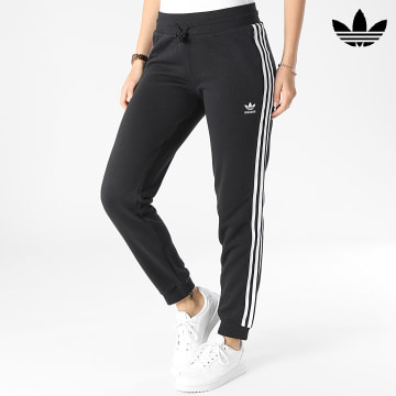 Adidas Originals - Trajes de jogging de banda delgada para mujer IB7455 Negro Blanco