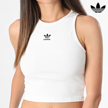 Adidas Originals - Débardeur Femme Ess Rib IY9648 Blanc