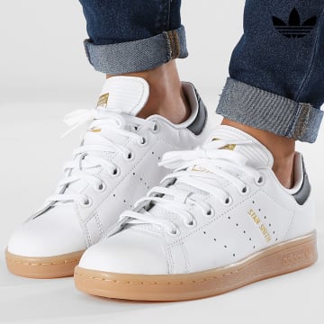 Adidas Originals - Stan Smith J Sneakers Donna IH5352 Footwear White Core Black Gum 3