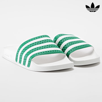 Adidas Originals - Claquettes Adilette IG9287 Green Footwear White