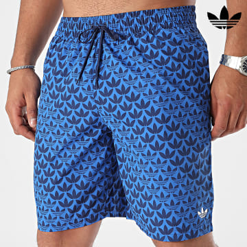 Adidas Originals - Short De Bain Monogram IY1559 Bleu Roi Bleu Marine