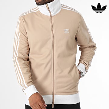 Adidas Originals - Veste Zippée A Bandes Beckenbauer IZ1858 Beige