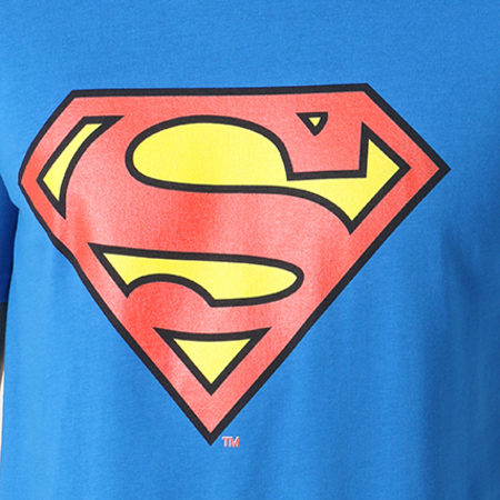 DC Comics - Tee Shirt Original Logo Bleu Roi