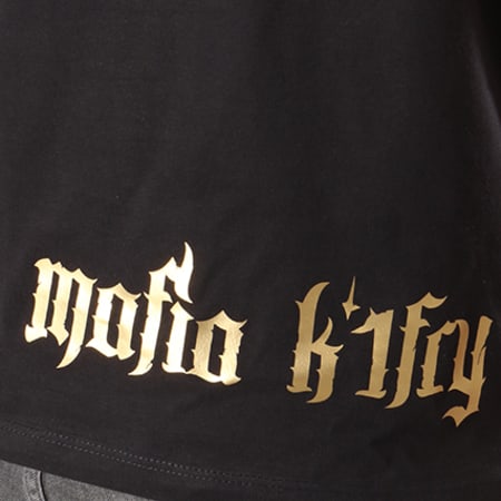 Mafia K1 Fry - Tee shirt Mafia K1 Fry Classic Noir Logo Gold