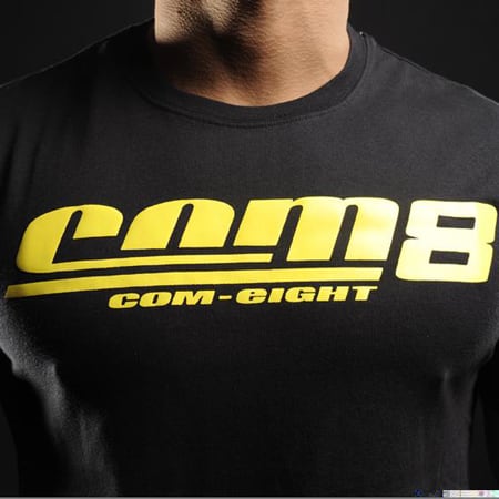 Com8 - Tee shirt Com8 Noir MC