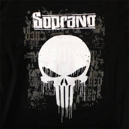 Soprano - Tee Shirt Soprano Noir Punisher