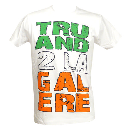 Truand 2 La Galère - Tee Shirt Truand 2 La Galère Blanc Big Logo Vert Orange