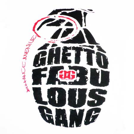 Ghetto Fabulous Gang - Tee Shirt Ghetto Fabulous Gang Grenade Blanc