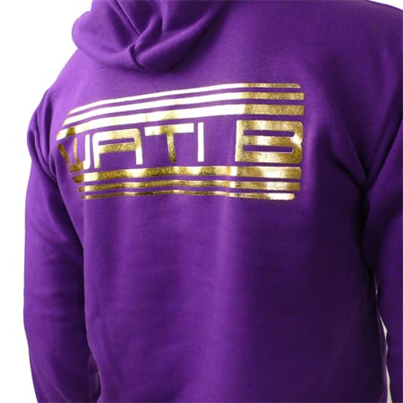 Ensemble Jogging Wati B Coton Violet Logo Or