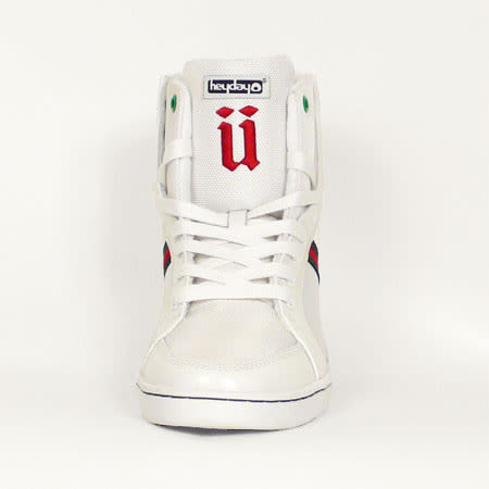 Baskets Unkut Heyday Blanc U Brode Rouge