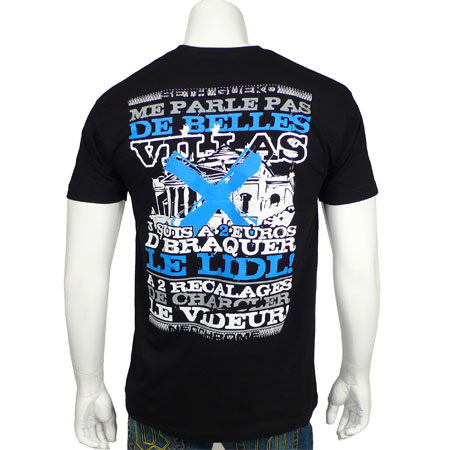 Neochrome Tee Shirt Seth Gueko Euros Noir Typo Bleu Gris Blanc