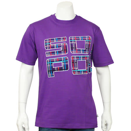 South Pole - Tee Shirt South Pole Logo Madras Brode Violet