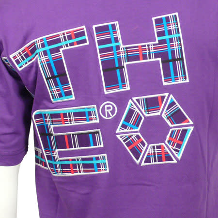 South Pole - Tee Shirt South Pole Logo Madras Brode Violet