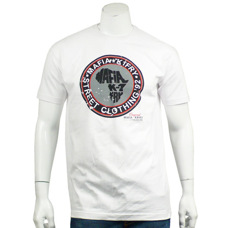 Tee Shirt Mafia K1 Fry Sticker Blanc