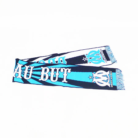 Écharpe De Supporter OM Olympique De Marseille, Bleu Et Blanc
