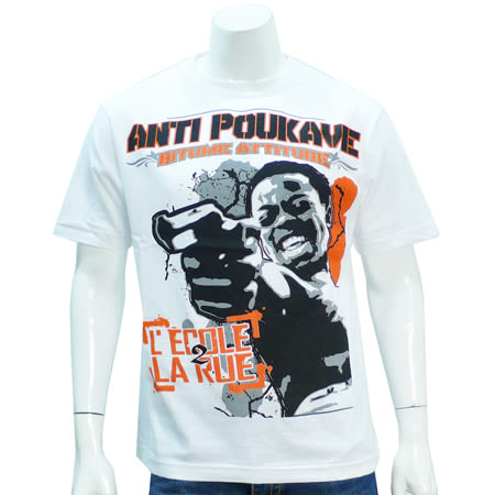 Antipoukave - Tee Shirt Antipoukave Bitume Blanc