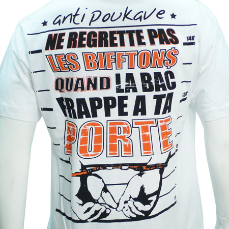 Antipoukave - Tee Shirt Antipoukave Bitume Blanc