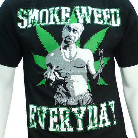 Antipoukave - Tee Shirt Antipoukave Smoke 2 Pac Noir
