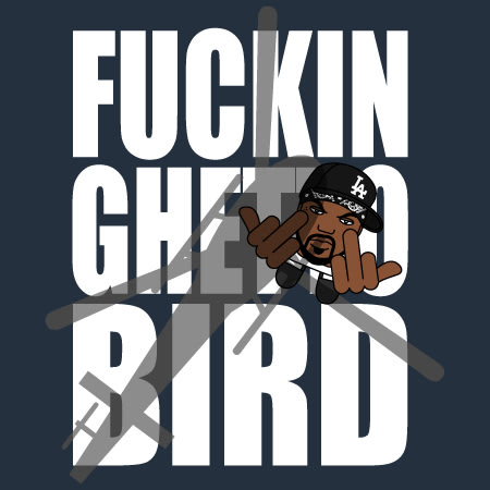 Lil Thugs - Tee Shirt Lil'Thugs Gris Anthracite Ghetto Bird