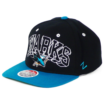 Casquette Réglable Vintage San Jose Sharks NHL - Noire, Marque AJD, Officielle, Occasion