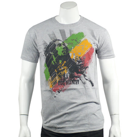 Official Bob Marley 1977 Tour T-Shirt - Men's Grey Dye Wash, 60% Cotton 40% Polyester, Unisex Sizing - View #8