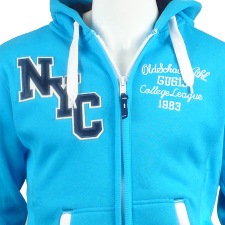 Sweat à Capuche Femme Protest – Turquoise, Zippé, Taille M, état Top