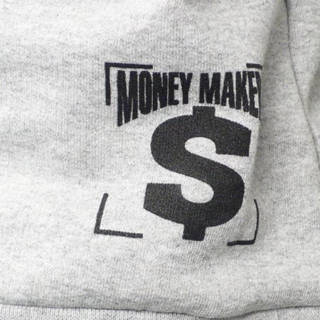 Classic Series - Sweat Col Rond YMCMB Gris Chine Typo Brillant Noir Rouge