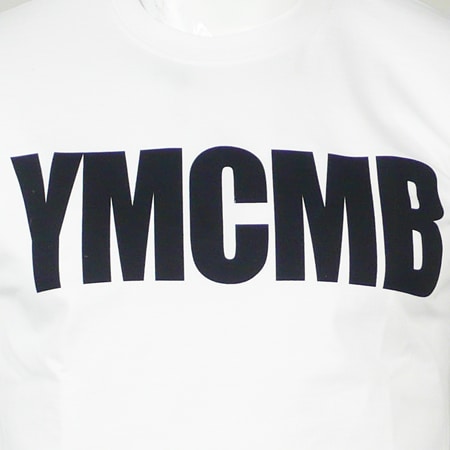 YMCMB - Tee Shirt YMCMB Blanc Typo Noir
