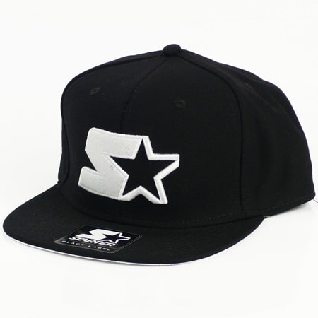 Casquette Snapback Avec Initiale Brodée – Noir Et Blanc, Taille Ajustable