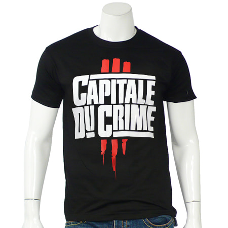 La Fouine - Tee Shirt La Fouine Capitale Du Crime Noir
