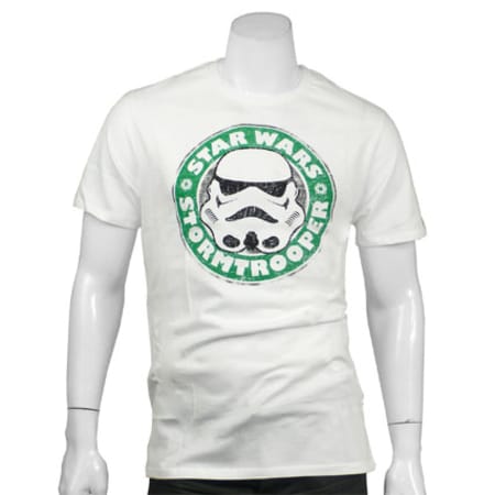 Star Wars - Tee Shirt Star Wars Stormtrooper Emblem Homme Blanc