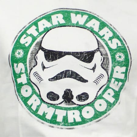 Star Wars - Tee Shirt Star Wars Stormtrooper Emblem Homme Blanc