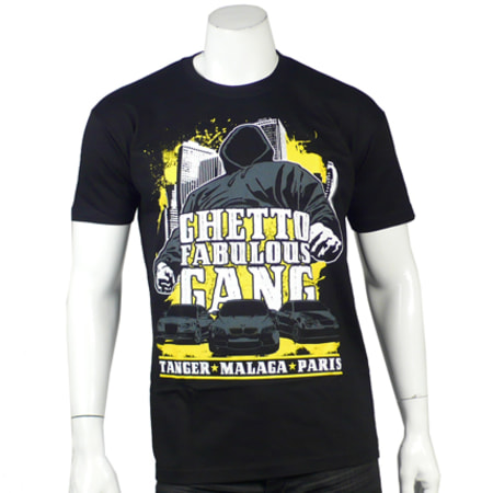 Ghetto Fabulous Gang - Tee Shirt Ghetto Fabulous Gang Go Fast Noir
