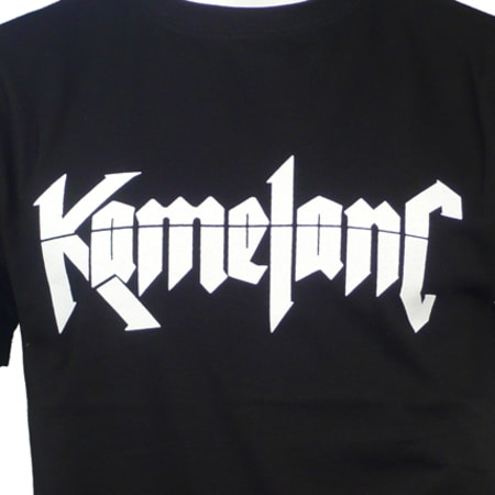 S Kal Records - Tee Shirt Kamelanc Logo Noir Typo Blanc