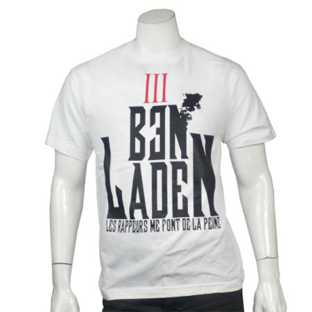 Banlieue Sale - Tee Shirt Capitale Du Crime Ben Laden Blanc