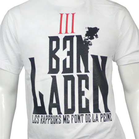 Banlieue Sale - Tee Shirt Capitale Du Crime Ben Laden Blanc