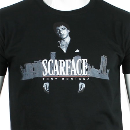 Scarface - Tee Shirt Scarface Miami Noir