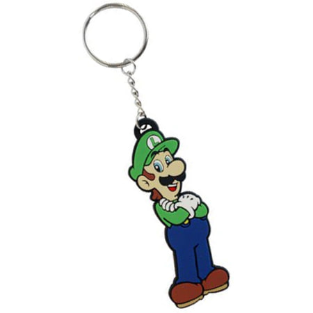 Super Mario - Porte Cle Luigi Bleu Marine Vert
