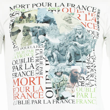 Rim'K - Tee Shirt Rim'K Mort Pour La France Blanc