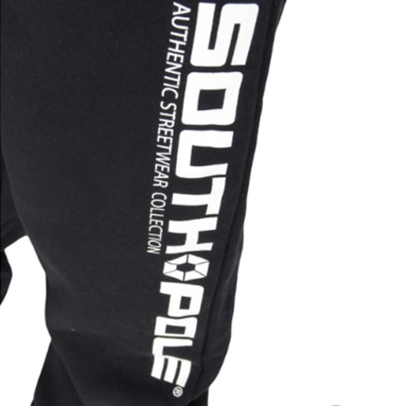 South Pole - Pantalon Jogging South Pole 1555 Noir Typo Blanc