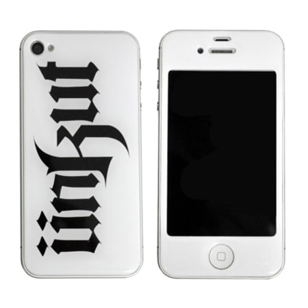 Unkut - Skincover Iphone 4 et 4S Unkut Original Blanc