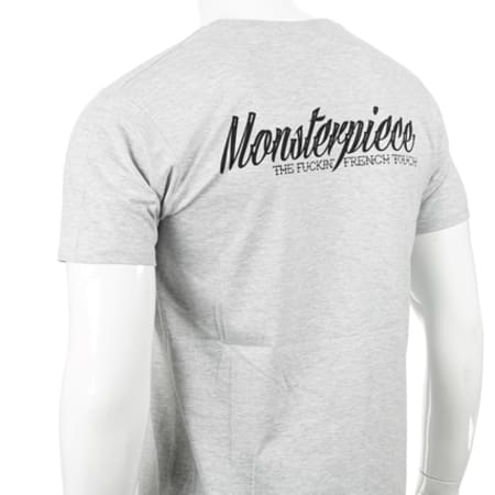 Monsterpiece - Tee Shirt Monsterpiece KH18 Gris Chiné Or