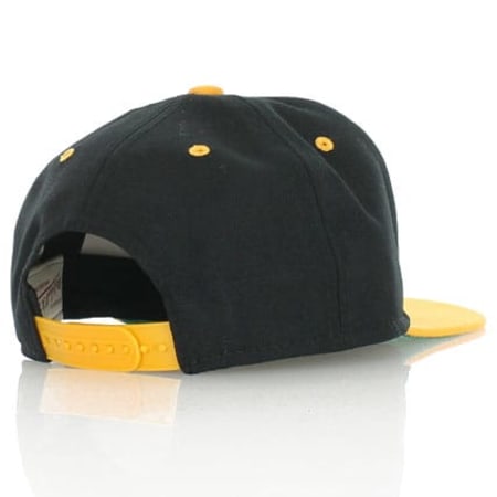 Mitchell and Ness - Casquette Snapback Mitchell And Ness Classic Logo Noir Jaune