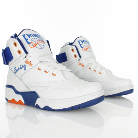 Baskets Ewing Athletics Eclipse - Cuir Noir Pour Homme - Taille Medium - Neuf Avec Boîte