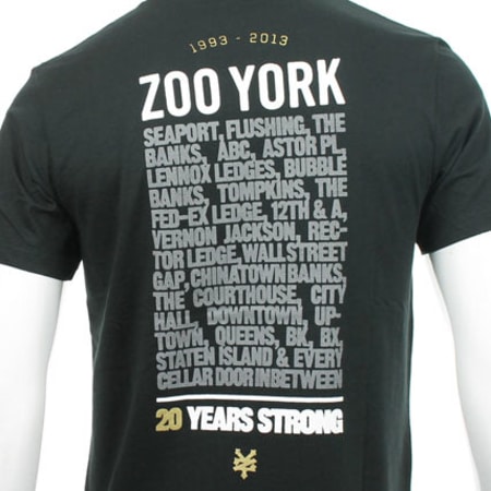 Zoo York - Tee Shirt Zoo York Spot Check Anniversary Edition Noir