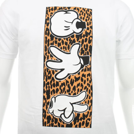 Classic Series - Tee Shirt The Mouse Hands Play Blanc Léopard