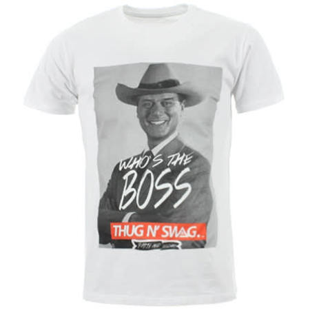 Thug N Swag - Tee Shirt Thug N Swag The Boss Blanc