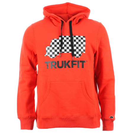 Trukfit Sweat Capuche Trukfit Truk Logo HD Rouge Ryses
